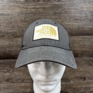 The North Face Hat Cap Snap Back Gray Trucker Mesh Patch Men's Outdoors